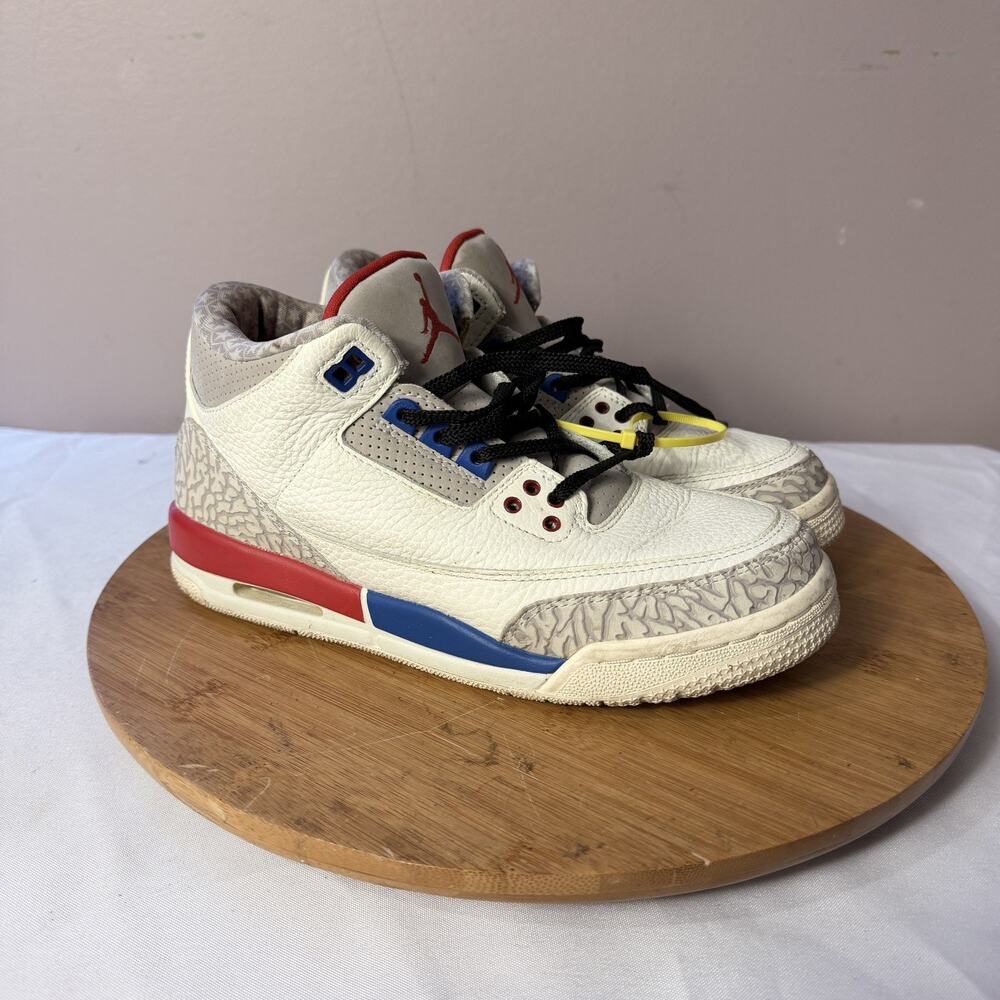 Jordan Air Jordan 3 Retro GS Leather Sneaker 6Y “international flight”